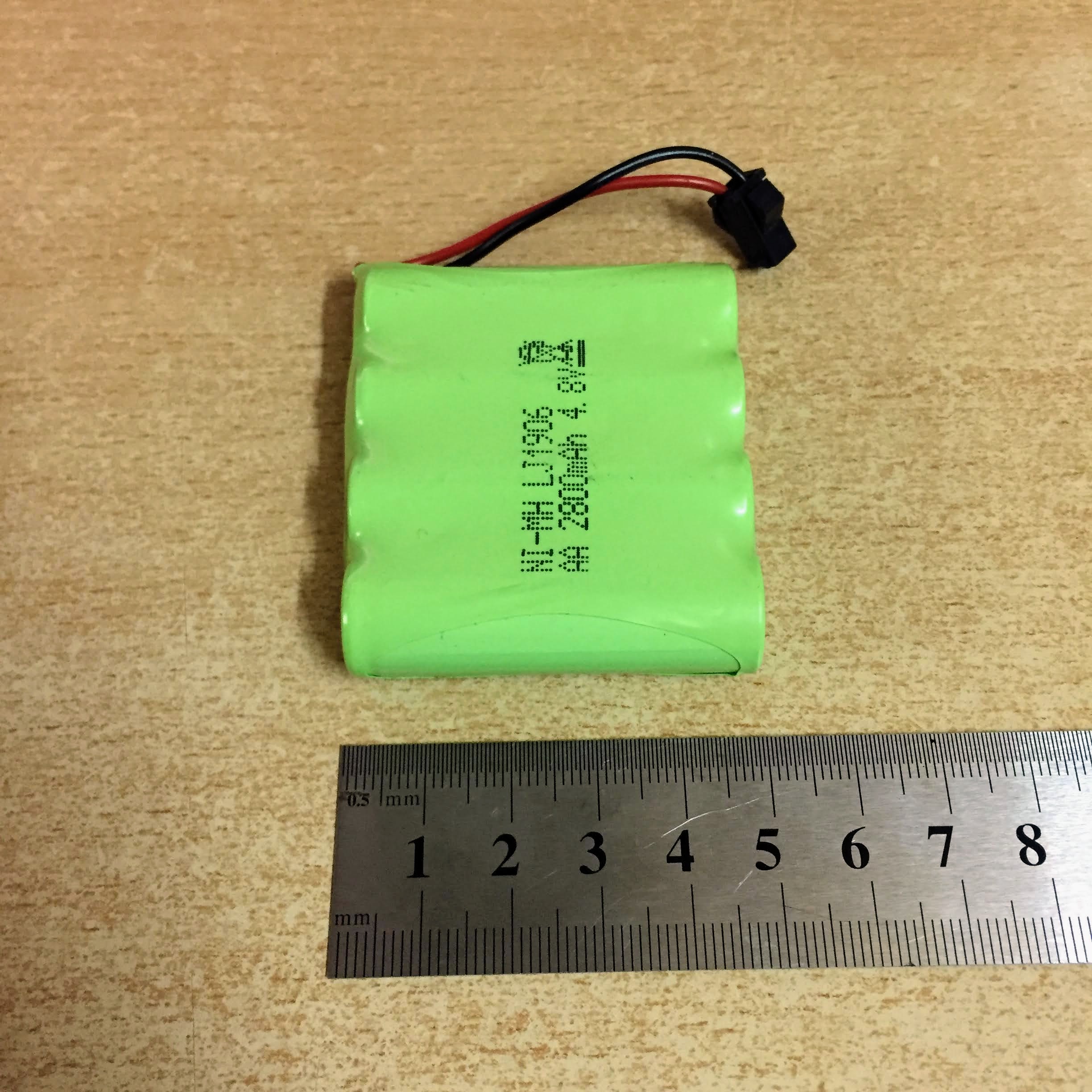 Pin sạc 4.8V dung lượng 2800mAh Jack SM càng cua đen