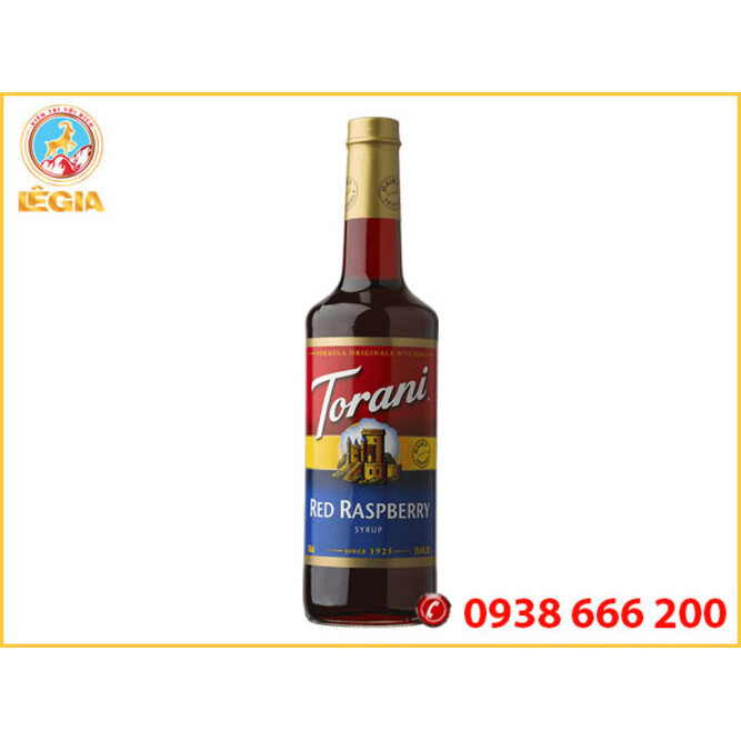 Siro TORANI Phúc Bồn Tử Đỏ 750ml (RED RASPBERRY SYRUP)