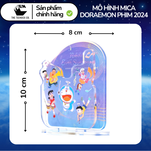 Mô hình mica Doraemon phim 2024 , Standee nhân vật Doraemon, Sản phẩm chính hãng, Phân phối bởi Teenbox