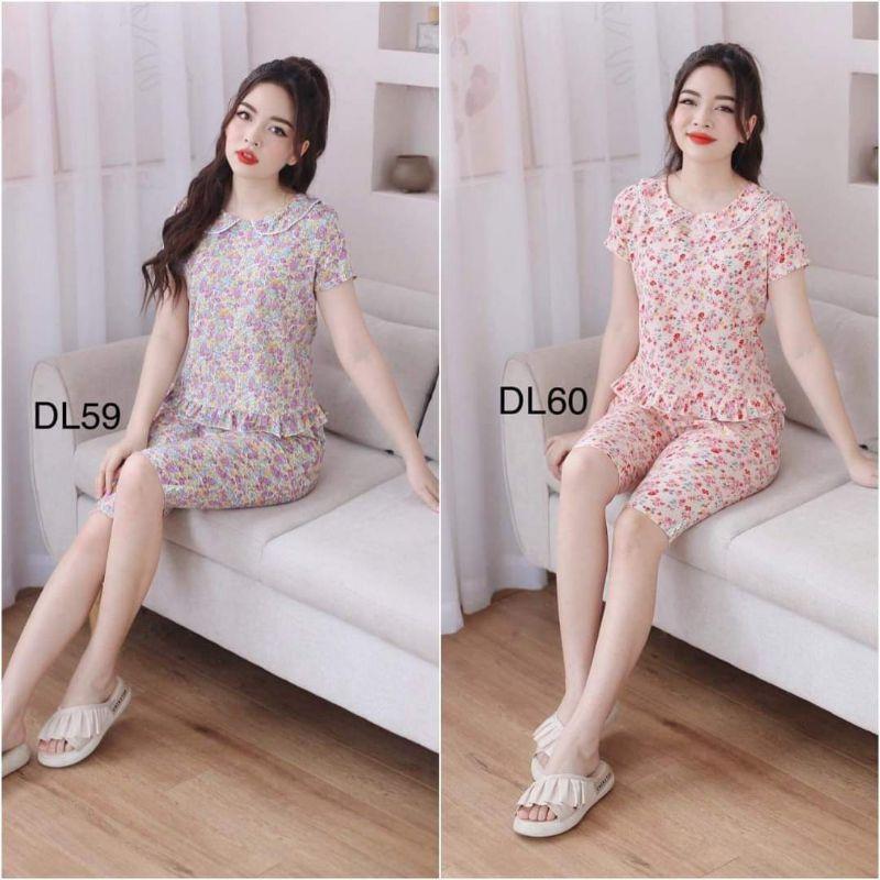 Set đồ bộ vải đũi lạnh hàn cao cấp đẹp rẻ 4 màu