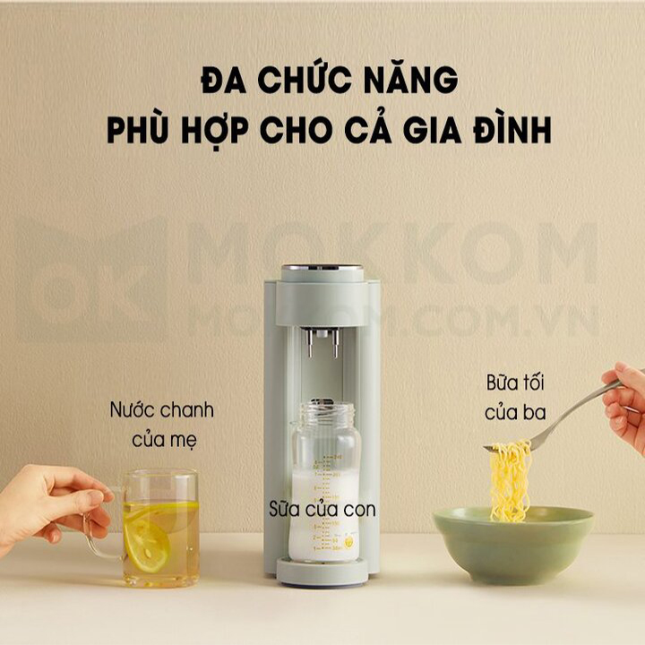 Máy pha trà tự động thông minh với 4 chế độ thương hiệu cao cấp Mokkom MK-371 - HÀNG NHẬP KHẨU