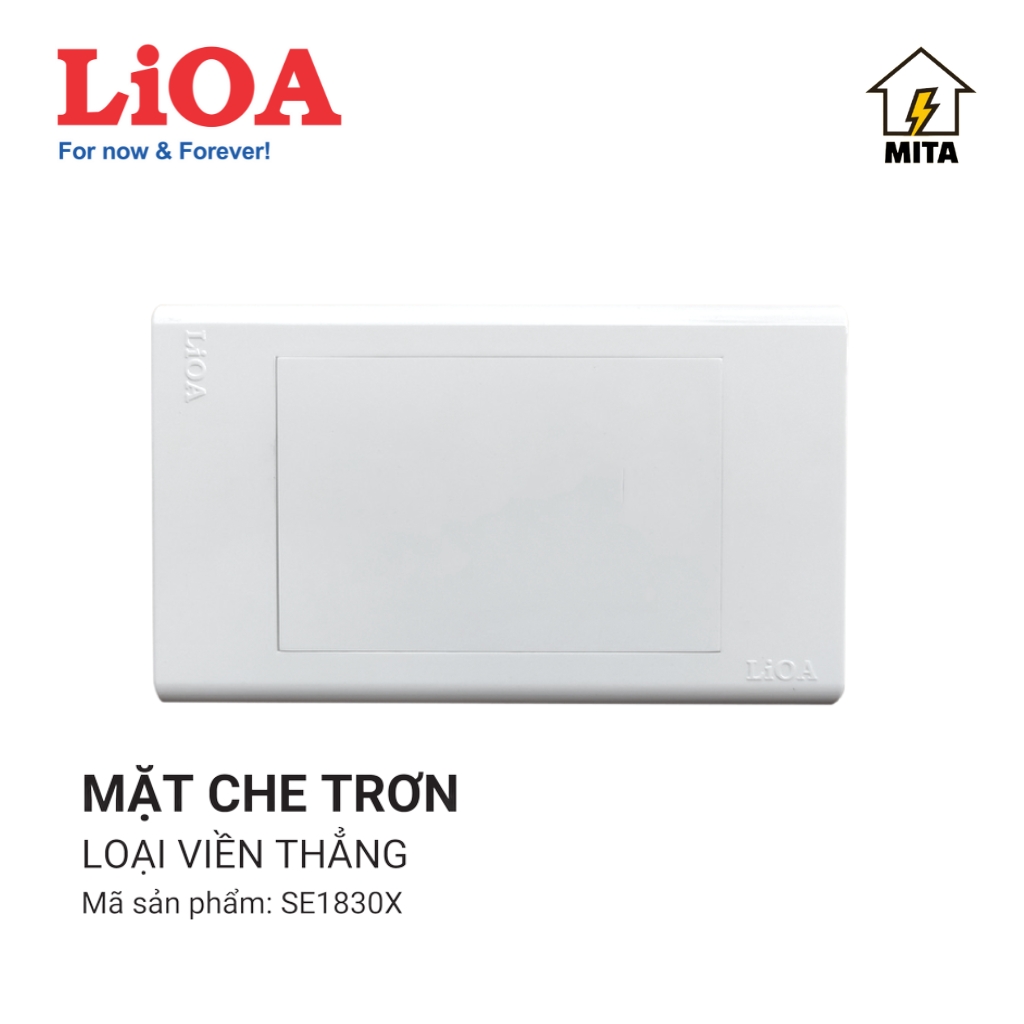 Hình ảnh Mặt Hạt Công Tắc LiOA 1 Lỗ, 2 Lỗ, 3 Lỗ, 4 Lỗ, 5 Lỗ, 6 Lỗ Vuông Lắp Âm Tường hoặc Lắp Nổi