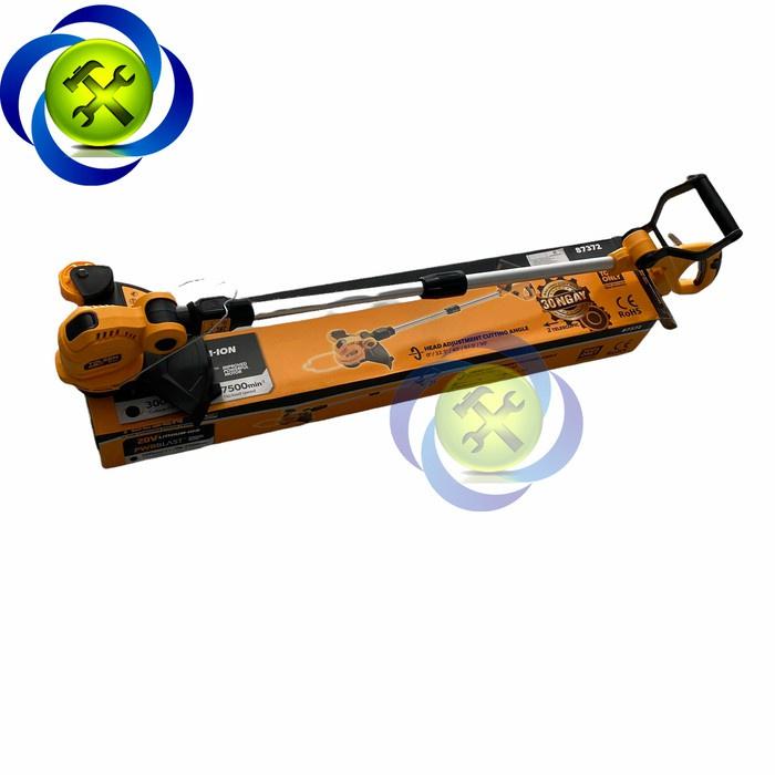 Thân máy cắt cỏ dùng Pin 20V Tolsen 87372 sử dụng dây cước để cắt