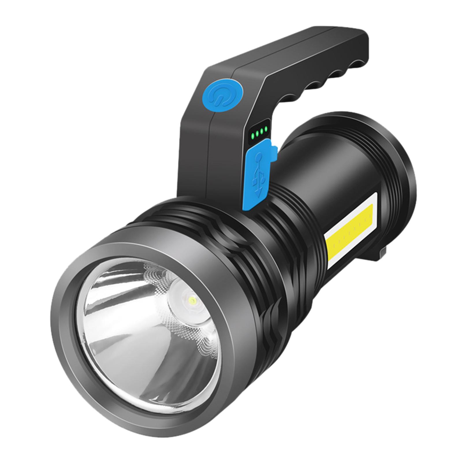 Super Bright LED Flashlight Rechargeable Searchlight Handheld Spotlight