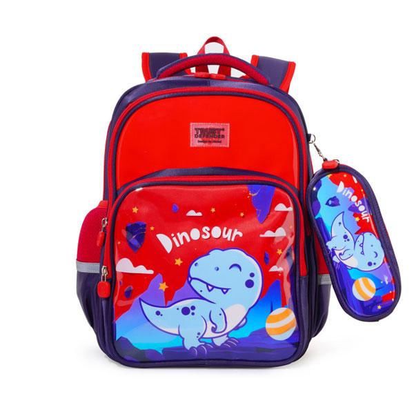 Ba Lô Học Sinh Dino - Mr.Vui 1062 - Màu Xanh Đen + Đỏ