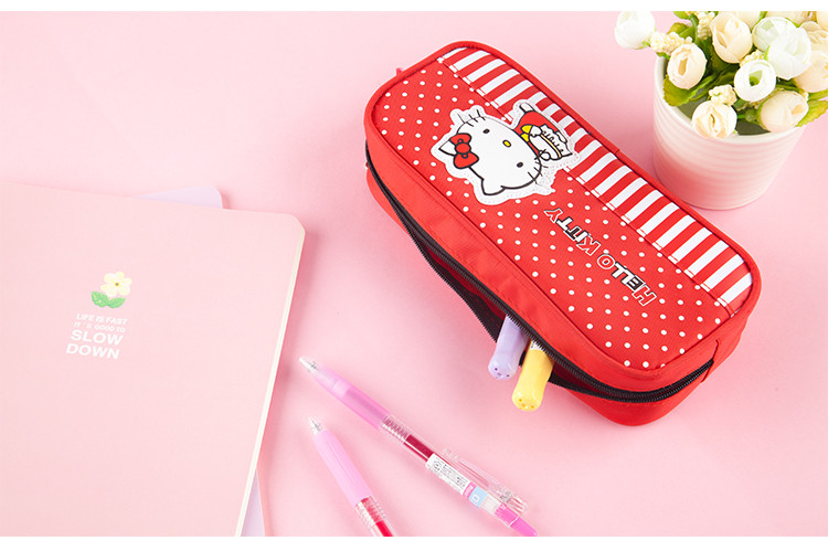 GuangBo large capacity pencil bag student stationery bag / Hello Kitty KT85004-Jingdong