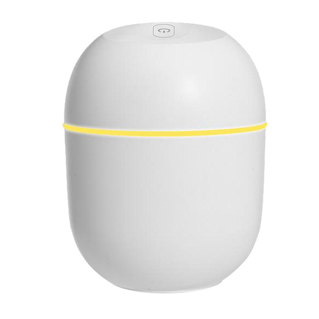 Mini Ultrasonic Humidifier 220ml Small Aroma Diffuser LED Light  White