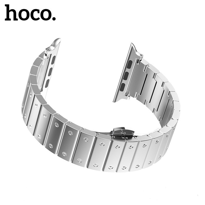 Dây Thép cho đồng hồ Apple Watch 44/42mm Hoco Link Bracelet_ Hàng nhập khẩu