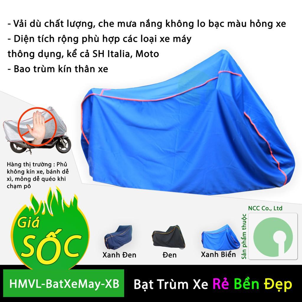 Bạt phủ trùm xe máy che mưa nắng dòng xe lớn SH, Moto - HMVL-BatXeMay-XB (Nhiều màu