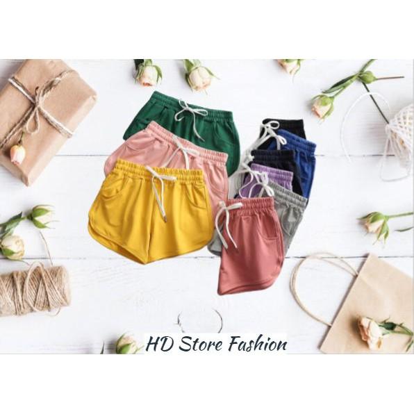 quần short chất thun đẹp , quần đùi nữ D35