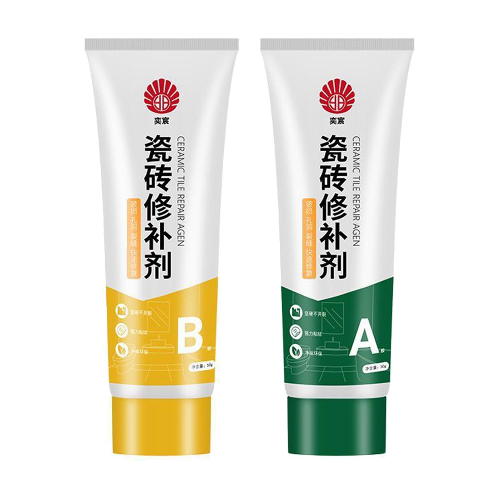 Tile Repair Agent, Tile Repair Kits, Home Filling Glue Porcelain Repair, Ceramic Tile Repair Filler, for Shower Tray Bathroom