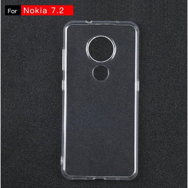 Ốp lưng silicon dẻo trong suốt cho Nokia 7.2