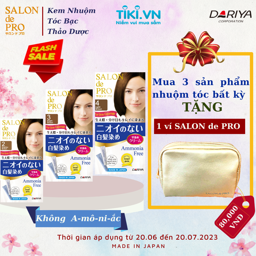 Kem nhuộm tóc Salon de Pro 5K - Màu nâu hạt dẻ tự nhiên