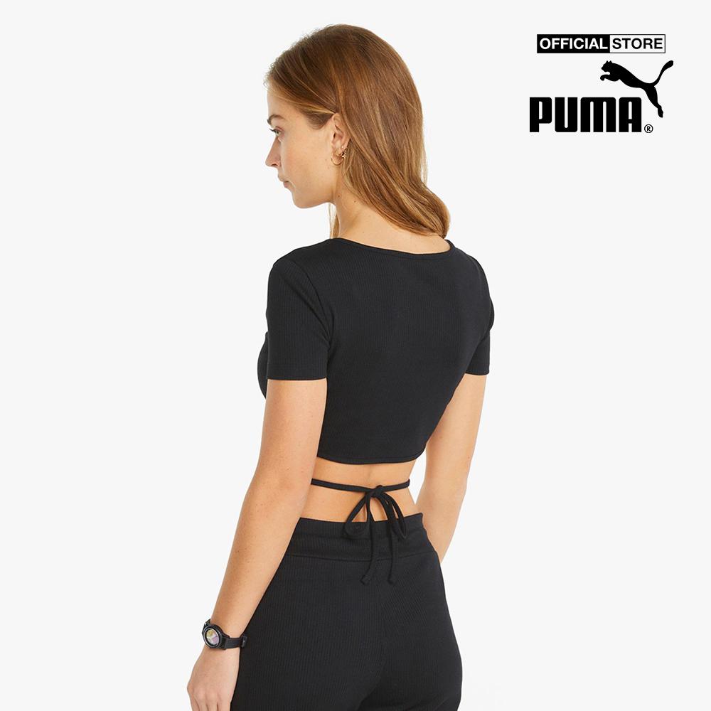 PUMA - Áo croptop thắt dây Classics Ribbed 533450