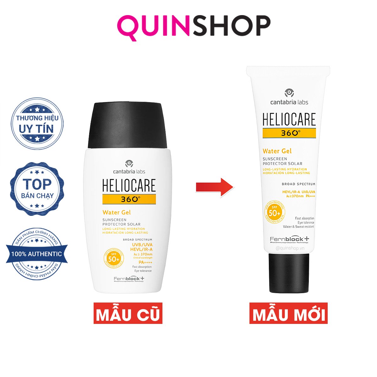 Kem Chống Nắng Bảo Vệ Da Chống Lão Hóa Heliocare Water Gel SPF50 50ml