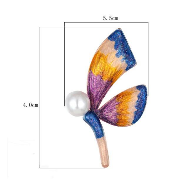 Cài áo chuồn chuồn phối mầu dễ thương