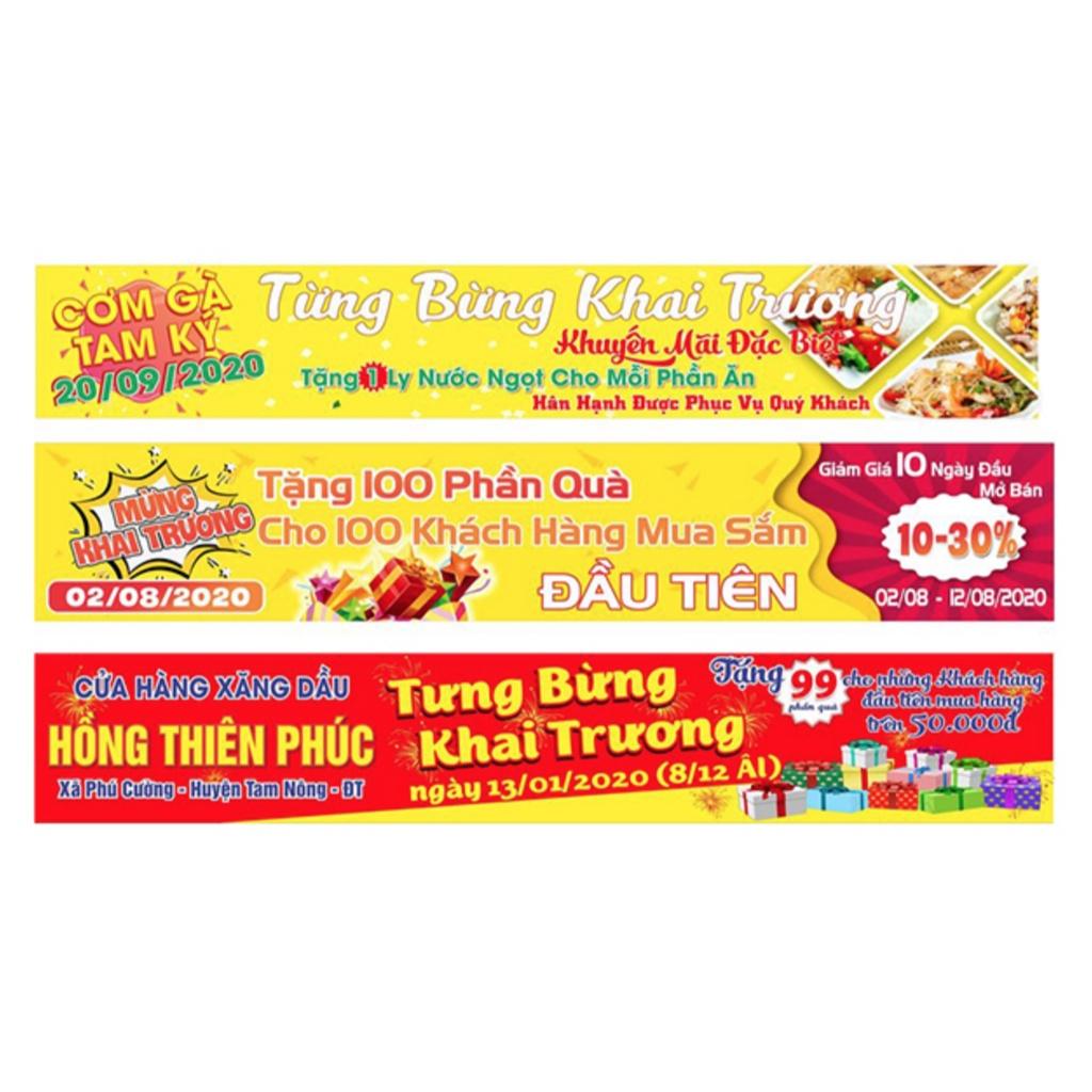 IN BĂNG RÔN KHAI TRƯƠNG NỘI DUNG THEO YÊU CẦU_DECAL VIP