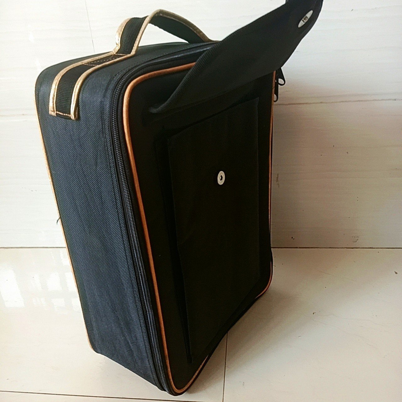 Túi đựng mỹ phẩm, đồ trang điểm có quai xách, mang đi làm, du lịch size 40x30x14 cm