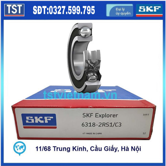 Vòng bi bạc đạn SKF 6318-2RS1/C3