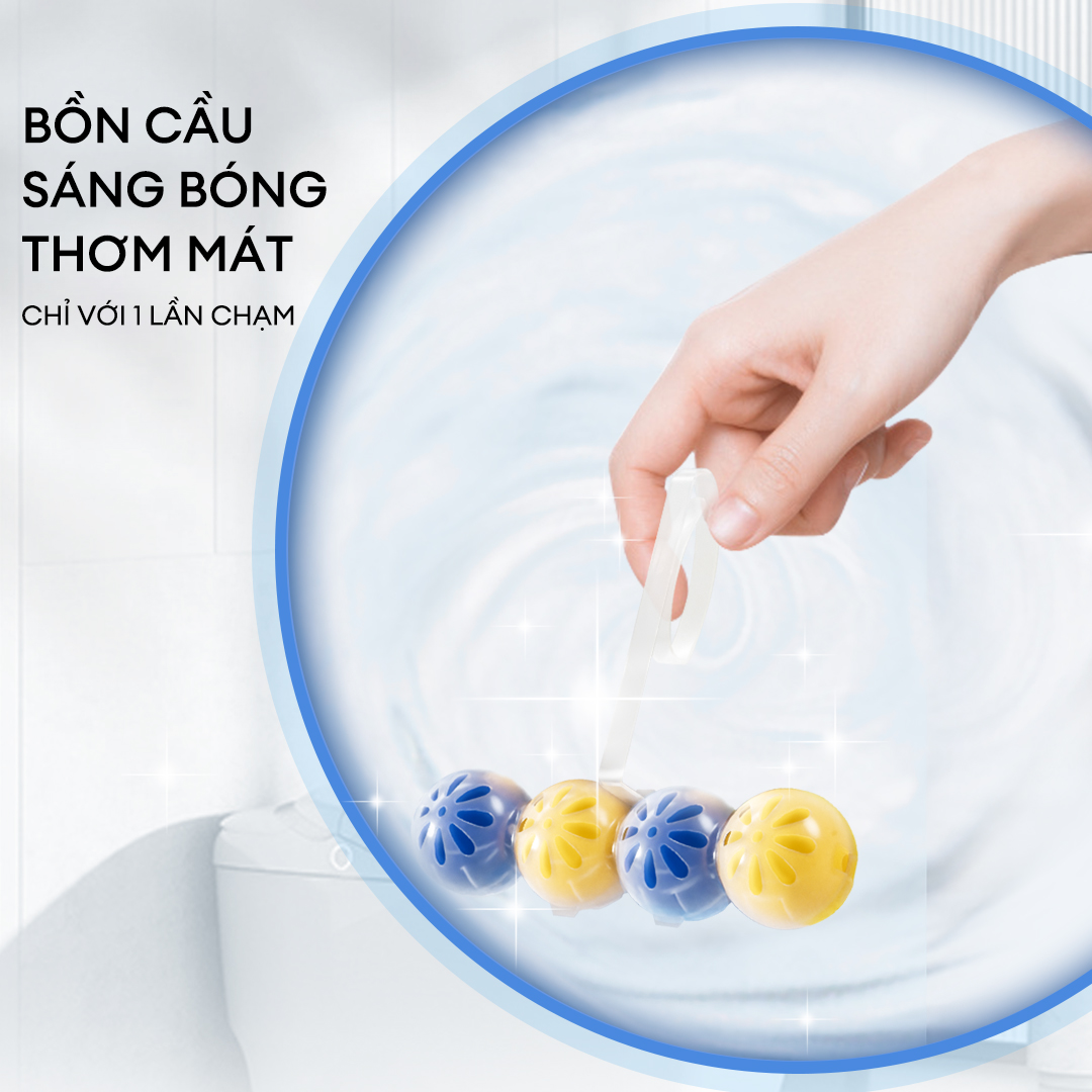 Combo 4 Viên Tẩy Bồn Cầu Fresh HY 350 Lần Xả, Làm Sạch Khuẩn & Ngăn Ngừa Mảng Bám, Khử Mùi Và Lưu Hương Thơm Mát