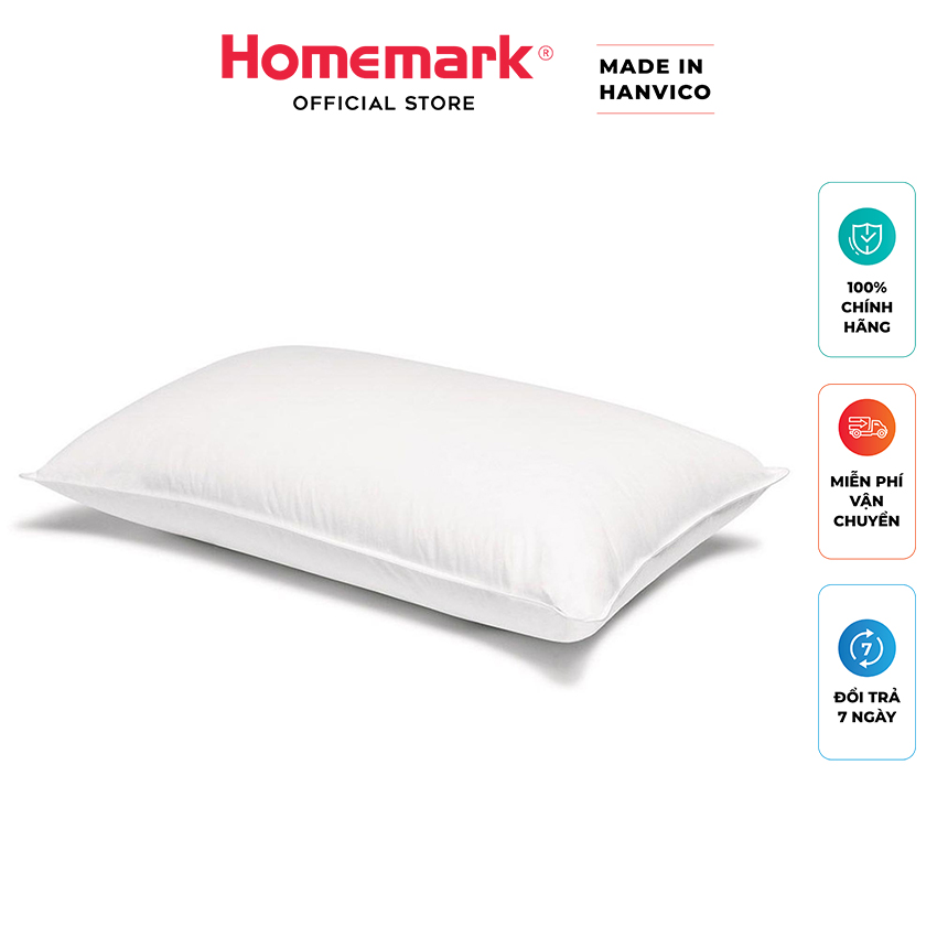 Ruột gối trẻ em, ruột gối nằm cho bé lông vũ microfiber cao cấp Hanvico by Homemark chất liệu 100% cotton sợi nhân tạo kháng khuẩn kích thước 35x50cm