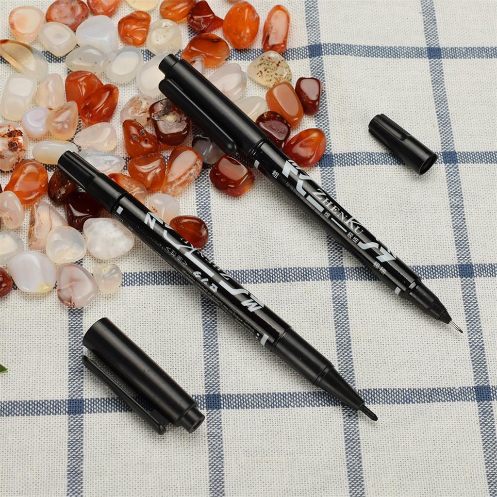 12x Dual Tip Skin Marker Pen Scribe Piercing Pen Tattoo Supply Body Art Tool