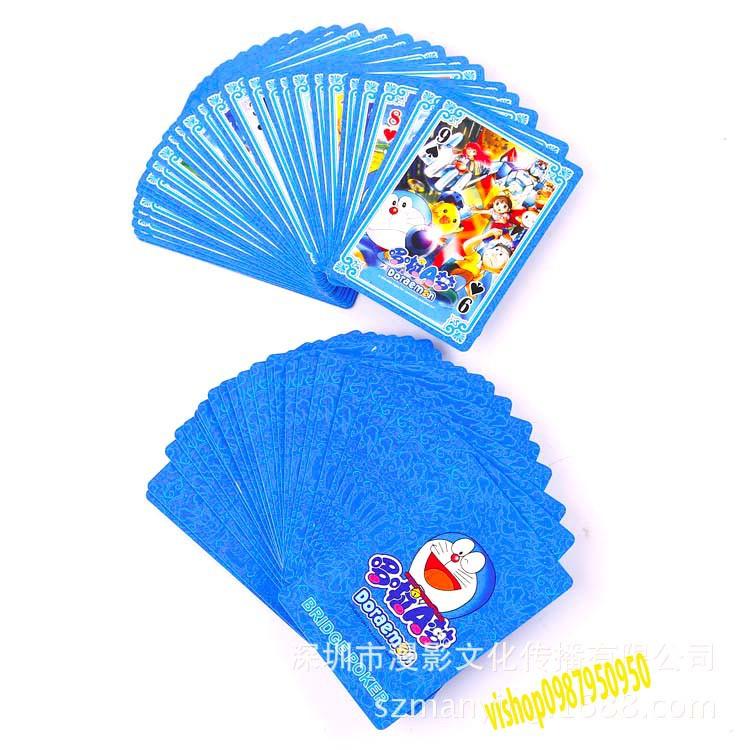 Bộ bài Tây anime doremon doraemon kéo búa bao, bộ tú poker đô rê mon 54 lá in hình anime manga dễ thương độc đáo