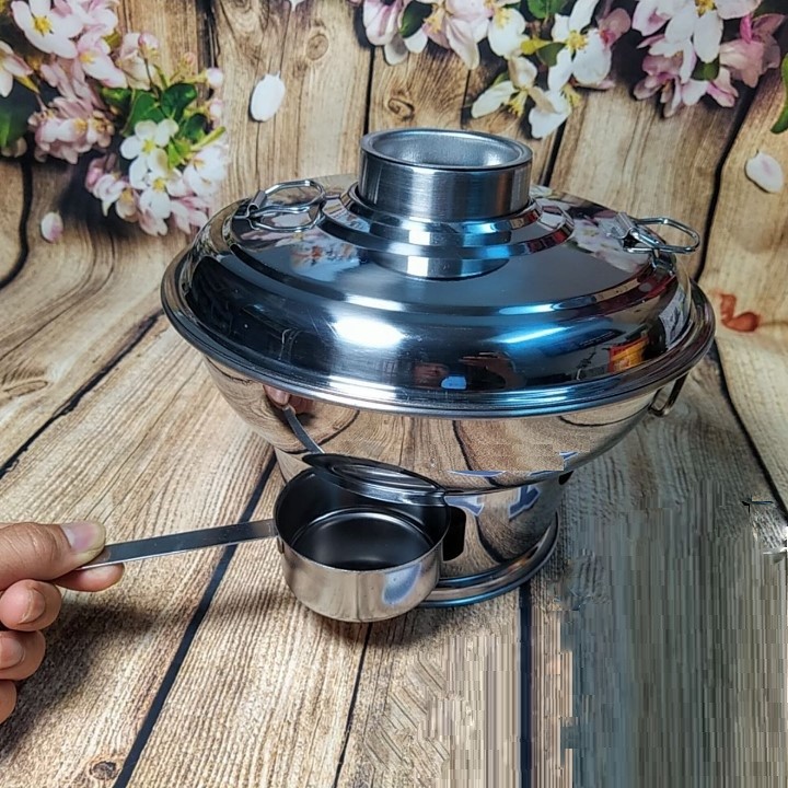 Nồi Lẩu CÙ LAO Truyền Thống, Lẩu INOX MẪU MỚI SIÊU ĐẸP. Sử dụng THAN hoặc CỒN 24cm. LẨU THAN, Nồi Lẩu NÚI LỬA đậm chất Cổ Điển phục vụ món lẩu ĐẶC SẢN MIỀN TÂY mang hương vị XƯA