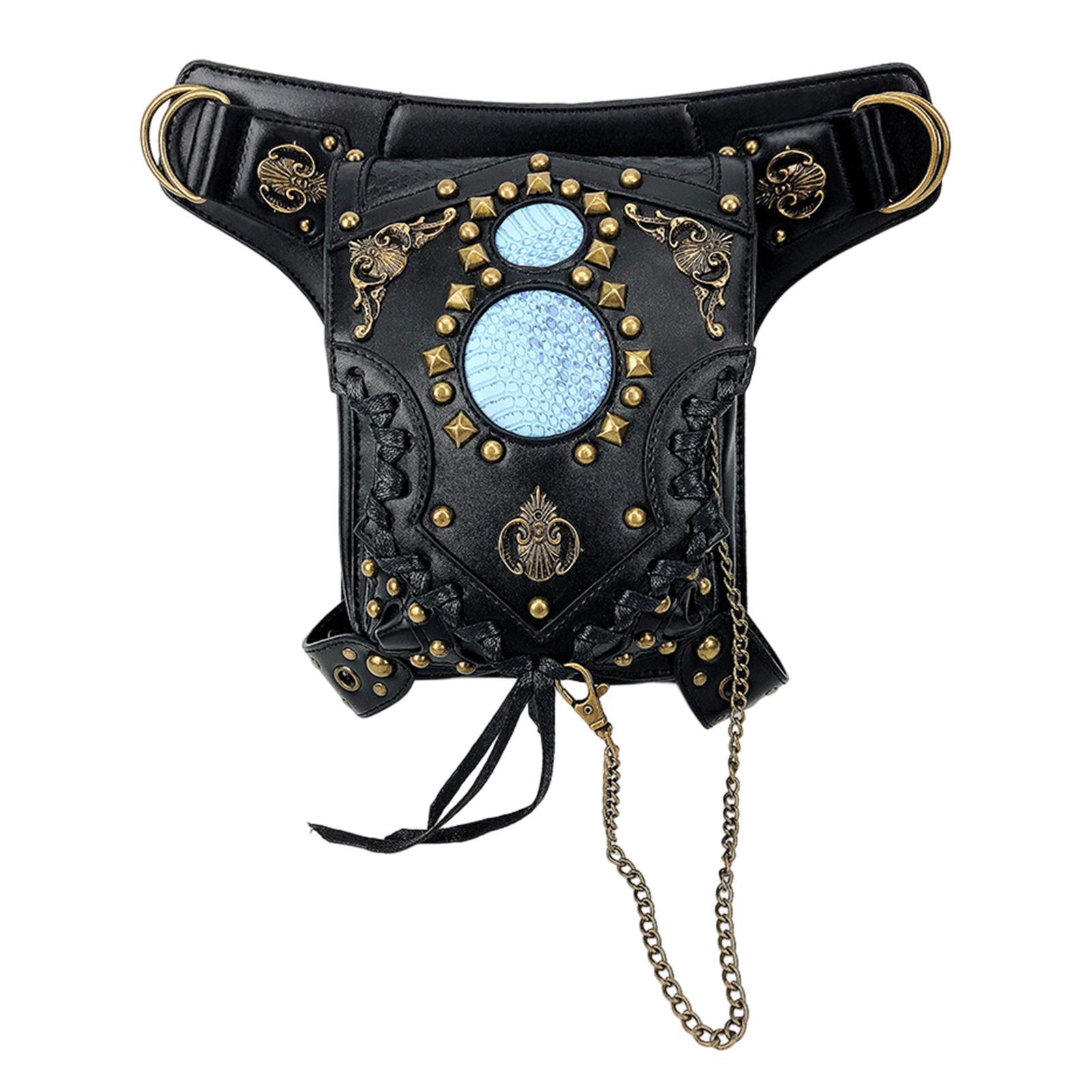 Crossbody Bags Steampunk Waist Bag Fanny Pack Adjustable Strap Women Men Fashion Waist Thigh Bag for Commuting Outdoor Camping