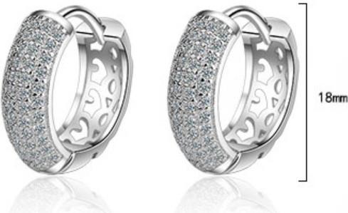 Bông tai khoen nạm đá BHBT360