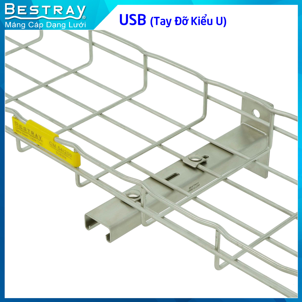 Tay Đỡ Kiểu U  | Giá Đỡ Máng Lưới Bestray | U-Strut Bracket (USB)