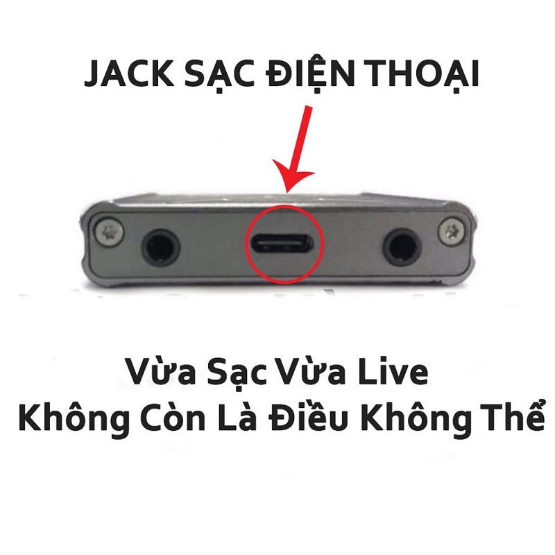 Bộ chuyển đổi Livestream Type C đa năng dành cho điện thoại Android - Dây livestream Type C - Dây livestream hai chiều PK () - Điều chỉnh được âm lượng ngay trên bộ chuyển đổi - Sạc live