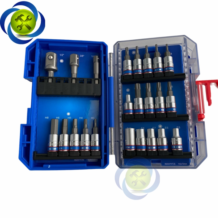 Bộ mũi vít và đầu tuýp 1/4 có 47 chi tiết Kingtony 2547MR-EB
