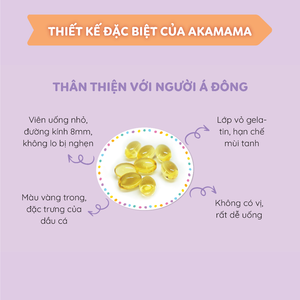 Bổ sung DHA &amp; EPA cho bà bầu Akamama (90 viên)