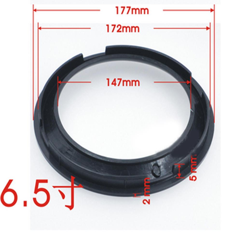 6.5 Inch Speaker Grills Cover Case for Speaker Mounting Home Audio DIY - 177mm Outer Diameter Black