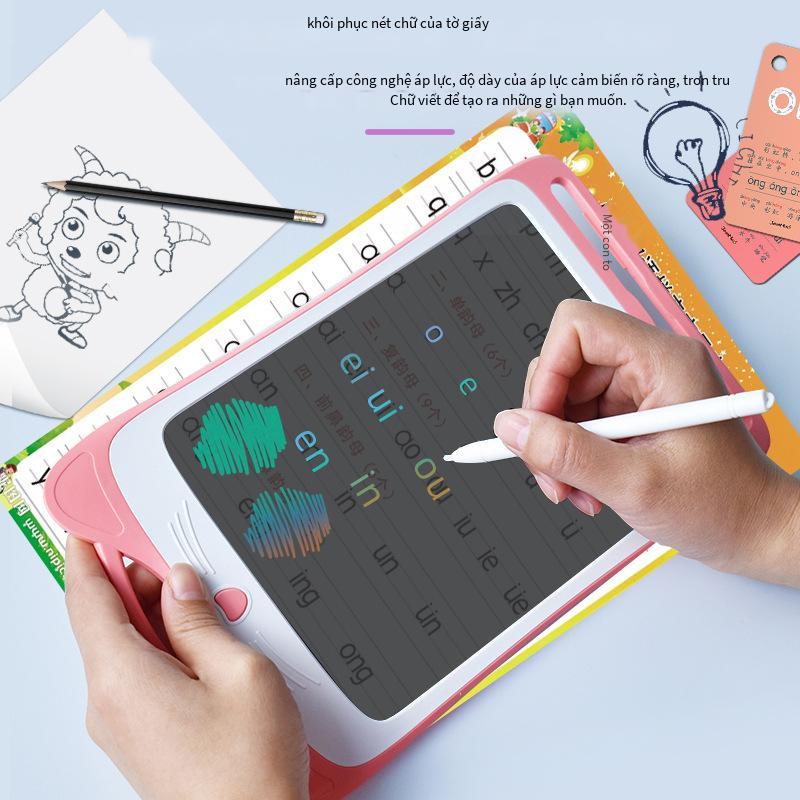 Thuận lợi nhất mới 12 inch phim hoạt hình mèo con trong suốt sao chép bảng chữ viết tay vẽ trẻ em câu đố giáo dục sớm bảng vẽ graffiti điện tử