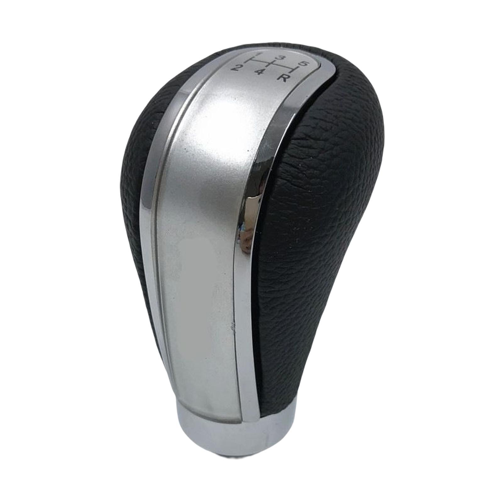 5 Speed Manual Gear Knob Accessories PU Leather Lever er Head Fit for Cars