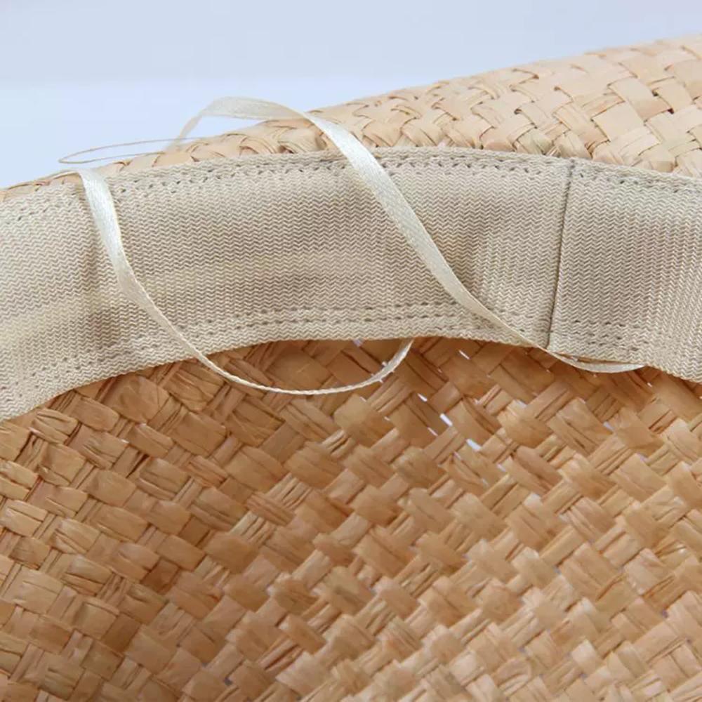 Mùa Hè Raffia Hoa Nón Nữ Lớn Rộng Vành Đi Biển Nón Hat Panama Nữ Nắp Ngoài Trời Cổ Áo Chống Nắng Tôn Nón dành Cho Nữ Gorras