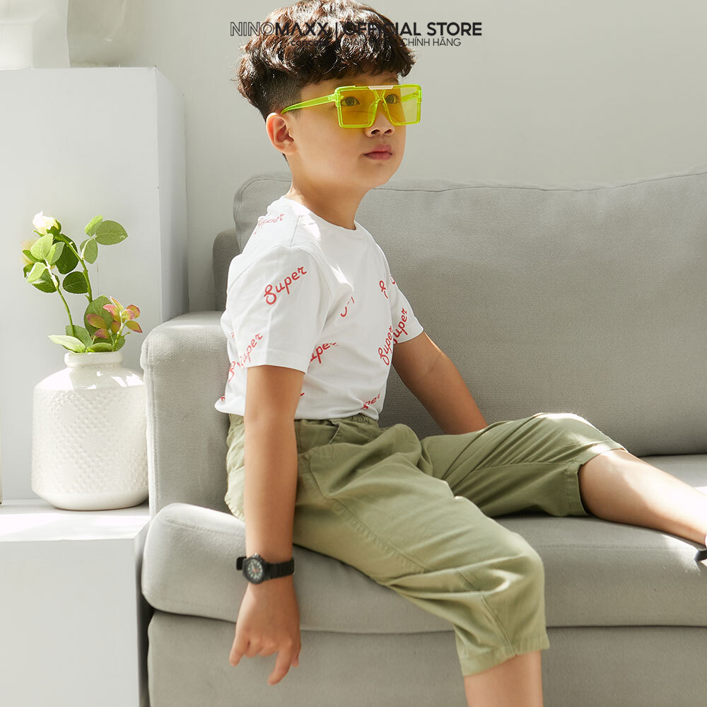 Quần Khaki baggy Bé trai cotton NINOMAXX KIDS 1910090