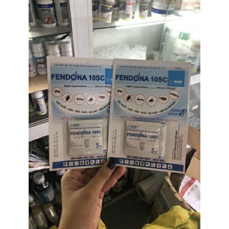 Combo 1 chai thuốc diệt muỗi PERMETHRIN 50EC + 2 gói FENDONA