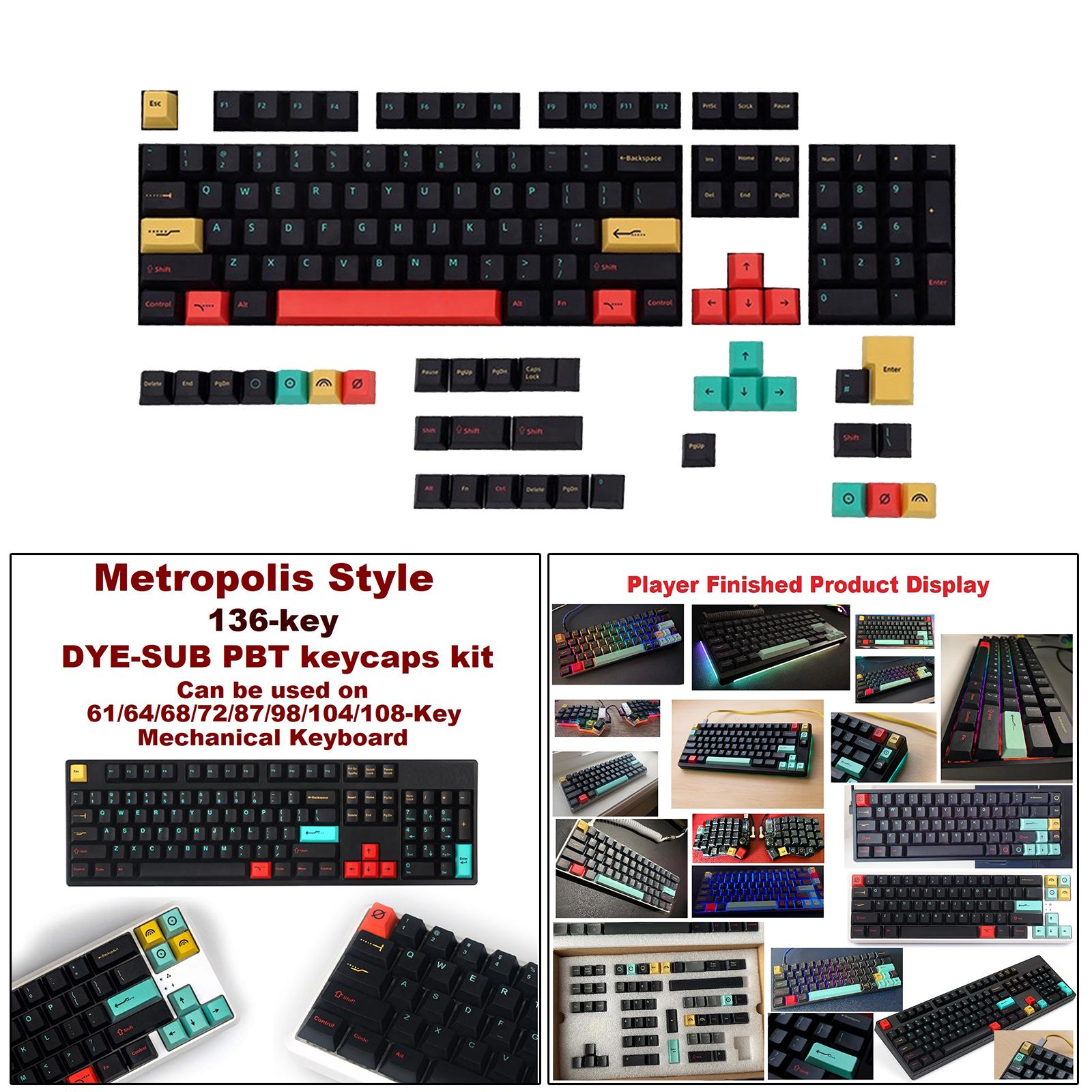 135 Keys Coral Sea Keycap Dye sublimation PBT Keycap For Cherry MX Keyboards