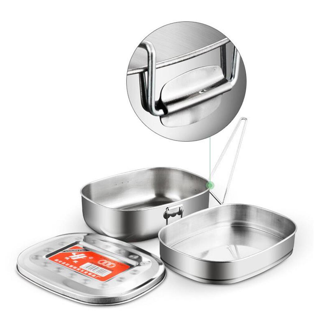 Stainless Steel Lunch Container Metal Bento Box Medium