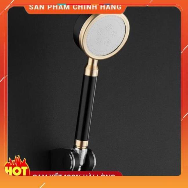 Bộ vòi sen tăng áp 300% bằng hợp kim nhôm chống oxi hóa , chống rỉ sét màu vàng đen sang trọng 206779