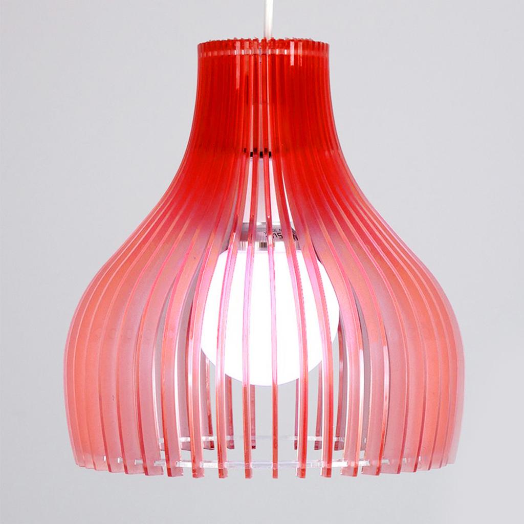 Modern Bell-Shaped Acrylic Ceiling Pendant Light Shade Lampshade Easy Fit Shades Decor
