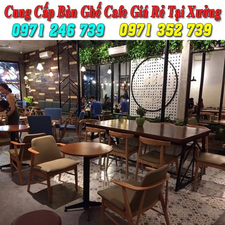 Bàn ghế cafe gỗ