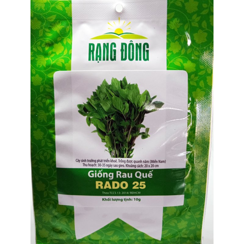 Hạt giống rau quế xanh Rạng Đông