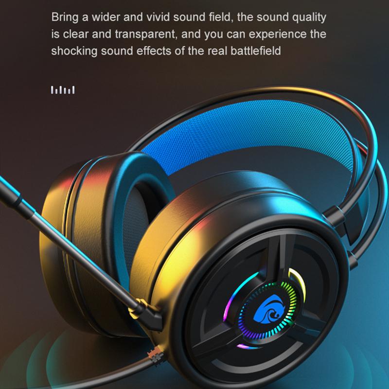 Đèn Led Chuyên Nghiệp Tai Nghe Tai Mèo Có Dây Game Thủ Tai Nghe Có Mic Cho PS4 PS5 Xbox Máy Tính PC Tai Nghe Chơi Game Với Điều Khiển Âm Lượng