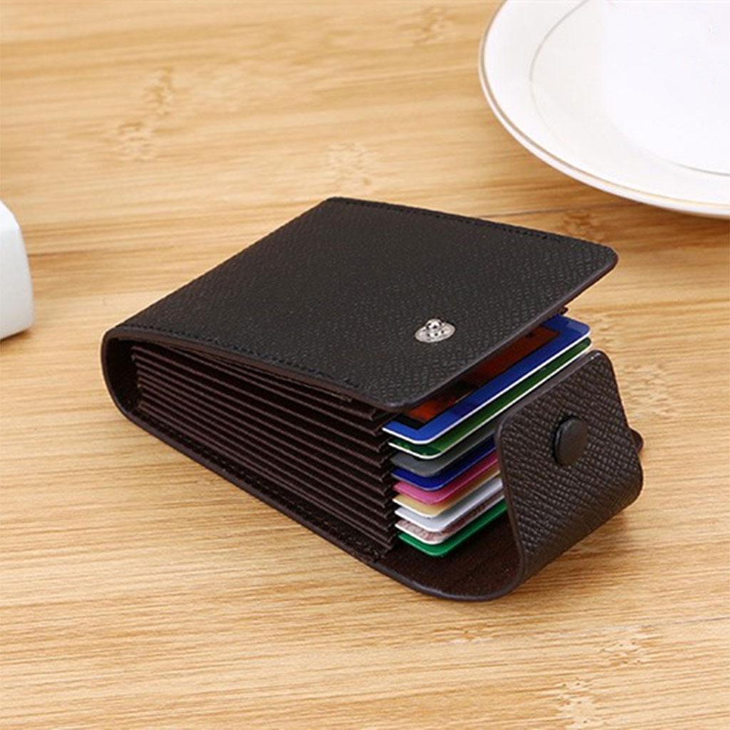 Minimalist Card Holder Large Capacity Money Clip PU Women Pocket