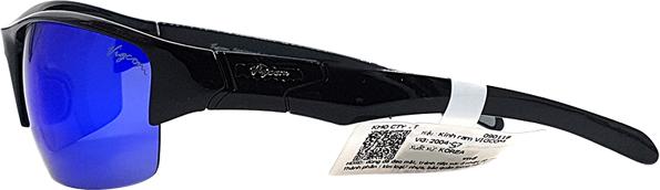 Kính Mát Unisex Vigcom VG2004S S7  - Đen Tròng Xanh Dương