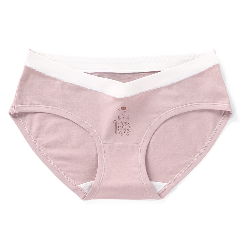 Combo 4 Quần Lót Bầu Cạp Chéo chất cotton kháng khuẩn, có thể mặc sau sinh, thông hơi thoáng mát QL07